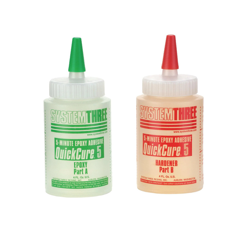 Quick Cure 5 Minute Epoxy Adhesive - Size:8-oz